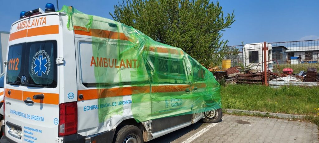 Ambulanta accidentata Crafter